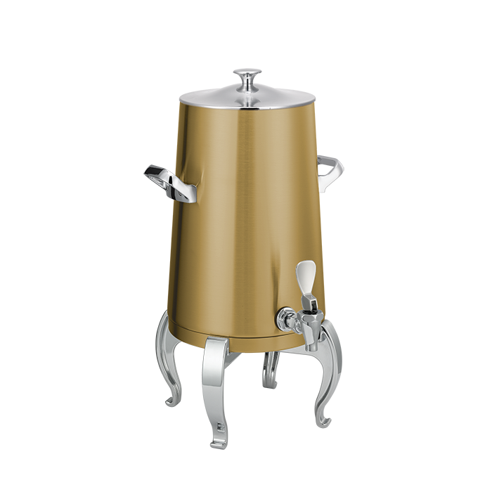 Flame Free™ Thermo-Urn™ 3-Gallon Vacuum Insulated Urn with Regal Legs and Classic Lid in Vintage Gold