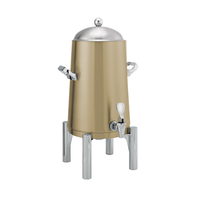 Flame Free™ Thermo-Urn™ 3-Gallon Vacuum Insulated Urn with Round Legs and Domed Lid in Vintage Gold