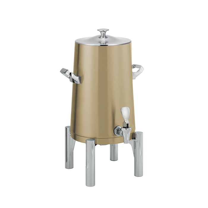 Flame Free™ Thermo-Urn™ 3-Gallon Vacuum Insulated Urn with Round Legs and Classic Lid in Vintage Gold