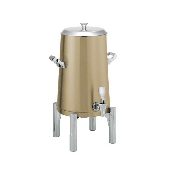 Flame Free™ Thermo-Urn™ 3-Gallon Vacuum Insulated Urn with Round Legs and Flat Lid in Vintage Gold