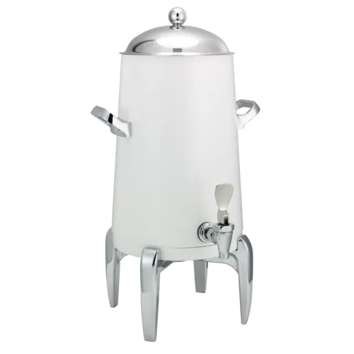 Flame Free™ Thermo-Urn™ 3-Gallon Vacuum Insulated Urn with Modern Legs and Domed Lid in White