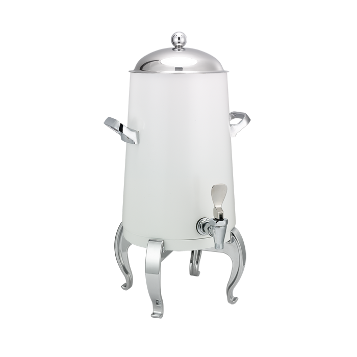 Flame Free™ Thermo-Urn™ 3-Gallon Vacuum Insulated Urn with Regal Legs and Domed Lid in White