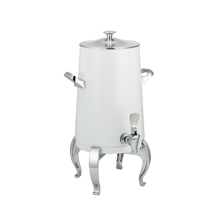 Flame Free™ Thermo-Urn™ 3-Gallon Vacuum Insulated Urn with Regal Legs and Classic Lid in White