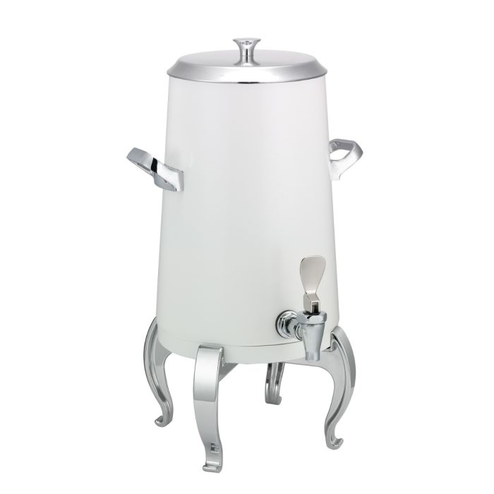 Flame Free™ Thermo-Urn™ 3-Gallon Vacuum Insulated Urn with Regal Legs and Flat Lid in White