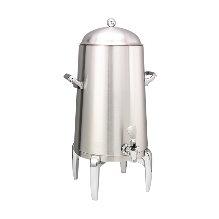 Flame Free™ Thermo-Urn™ 5-Gallon Vacuum Insulated Urn with Modern Legs and Domed Lid in Brushed Stainless