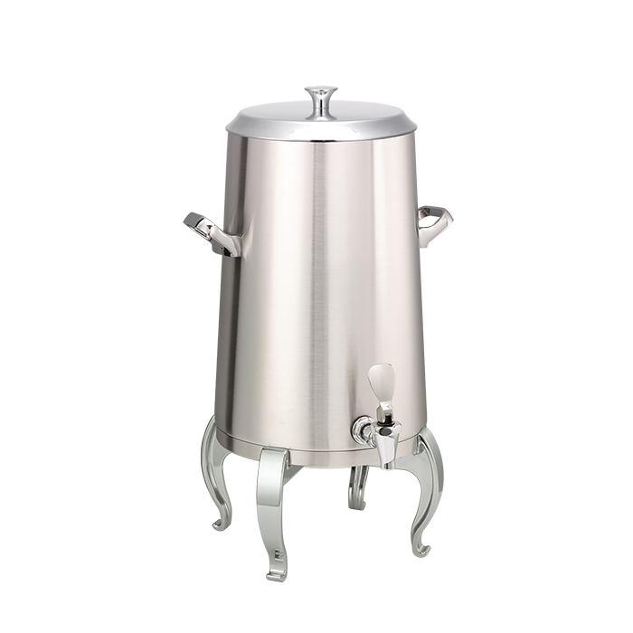 Flame Free™ Thermo-Urn™ 5-Gallon Vacuum Insulated Urn with Regal Legs and Flat Lid in Brushed Stainless