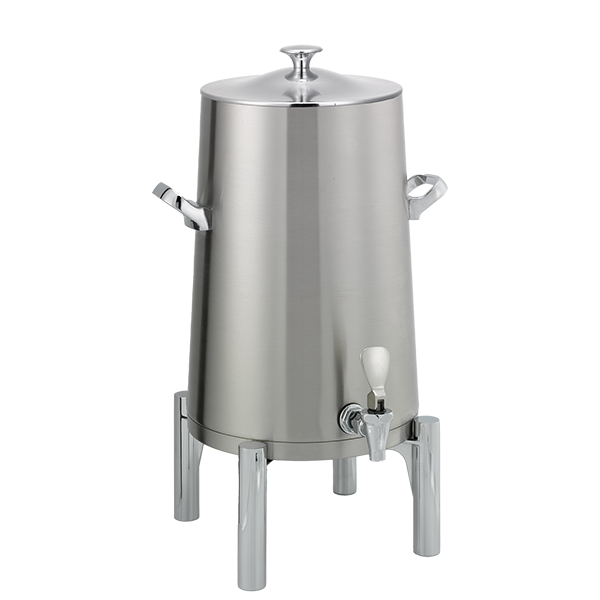 Flame Free™ Thermo-Urn™ 5-Gallon Vacuum Insulated Urn with Round Legs and Classic Lid in Brushed Stainless