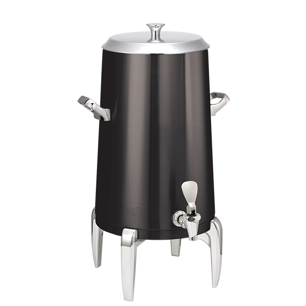 Flame Free™ Thermo-Urn™ 5-Gallon Vacuum Insulated Urn with Modern Legs and Flat Lid in Black Onyx