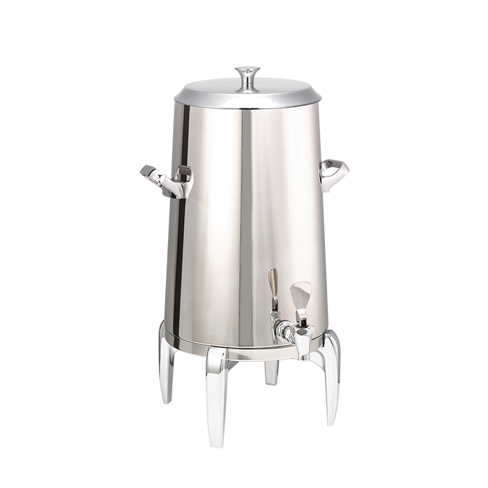 Flame Free™ Thermo-Urn™ 5-Gallon Vacuum Insulated Urn with Modern Legs and Flat Lid in Polished Stainless