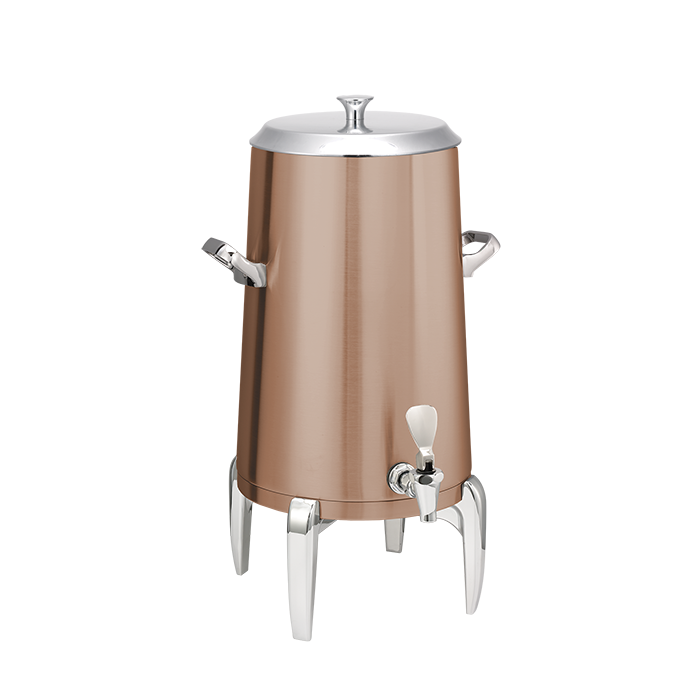 Flame Free™ Thermo-Urn™ 5-Gallon Vacuum Insulated Urn with Modern Legs and Flat Lid in Rose Gold