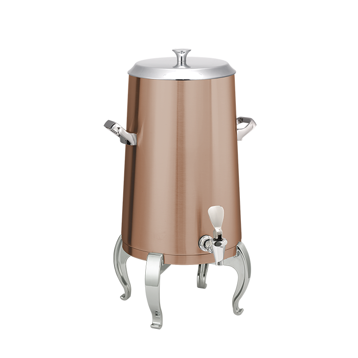 Flame Free™ Thermo-Urn™ 5-Gallon Vacuum Insulated Urn with Regal Legs and Flat Lid in Rose Gold