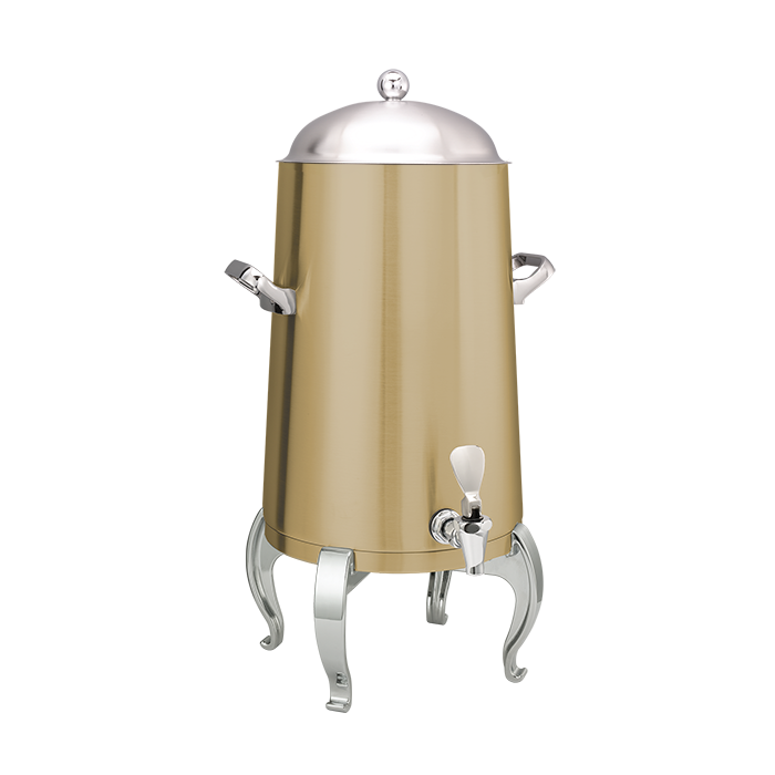 Flame Free™ Thermo-Urn™ 5-Gallon Vacuum Insulated Urn with Regal Legs and Domed Lid in Vintage Gold
