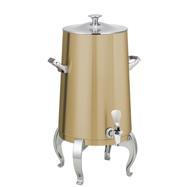 Flame Free™ Thermo-Urn™ 5-Gallon Vacuum Insulated Urn with Regal Legs and Classic Lid in Vintage Gold