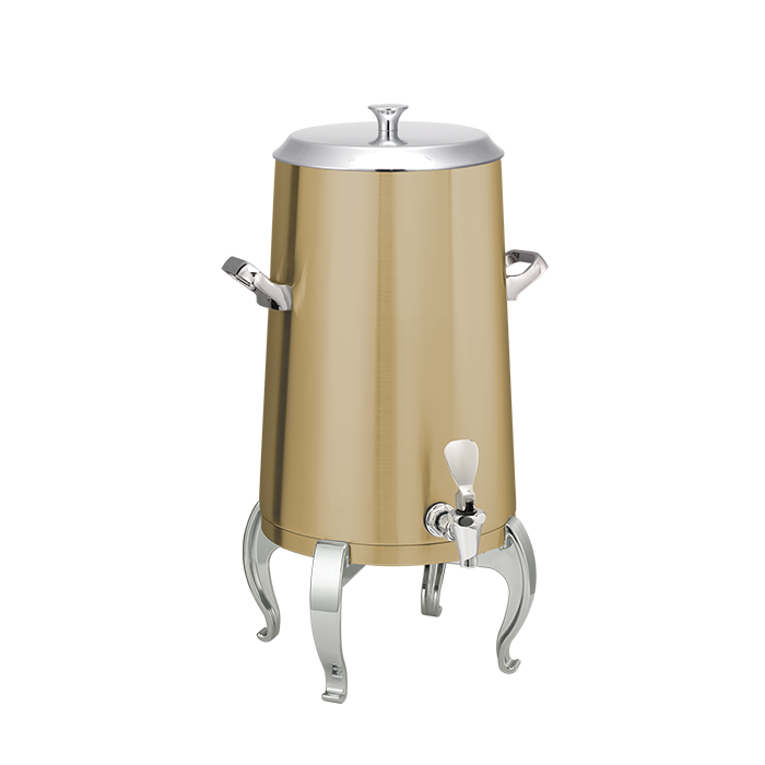 Flame Free™ Thermo-Urn™ 5-Gallon Vacuum Insulated Urn with Regal Legs and Flat Lid in Vintage Gold