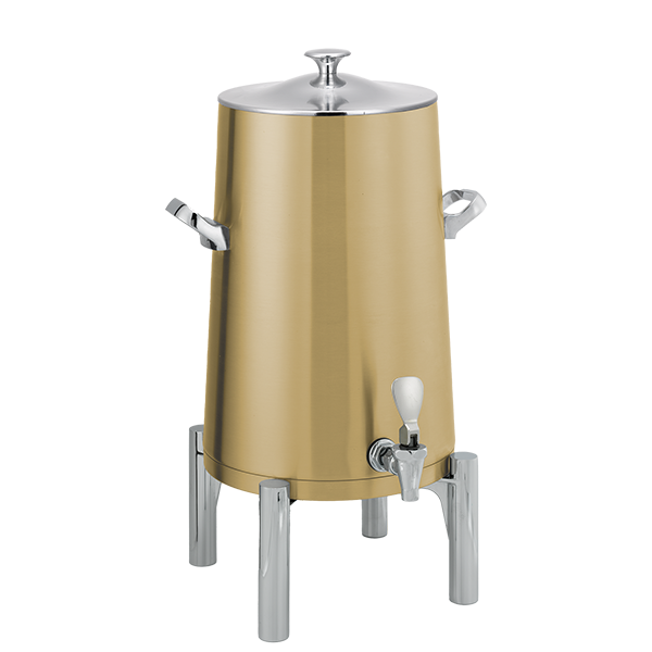 Flame Free™ Thermo-Urn™ 5-Gallon Vacuum Insulated Urn with Round Legs and Classic Lid in Vintage Gold