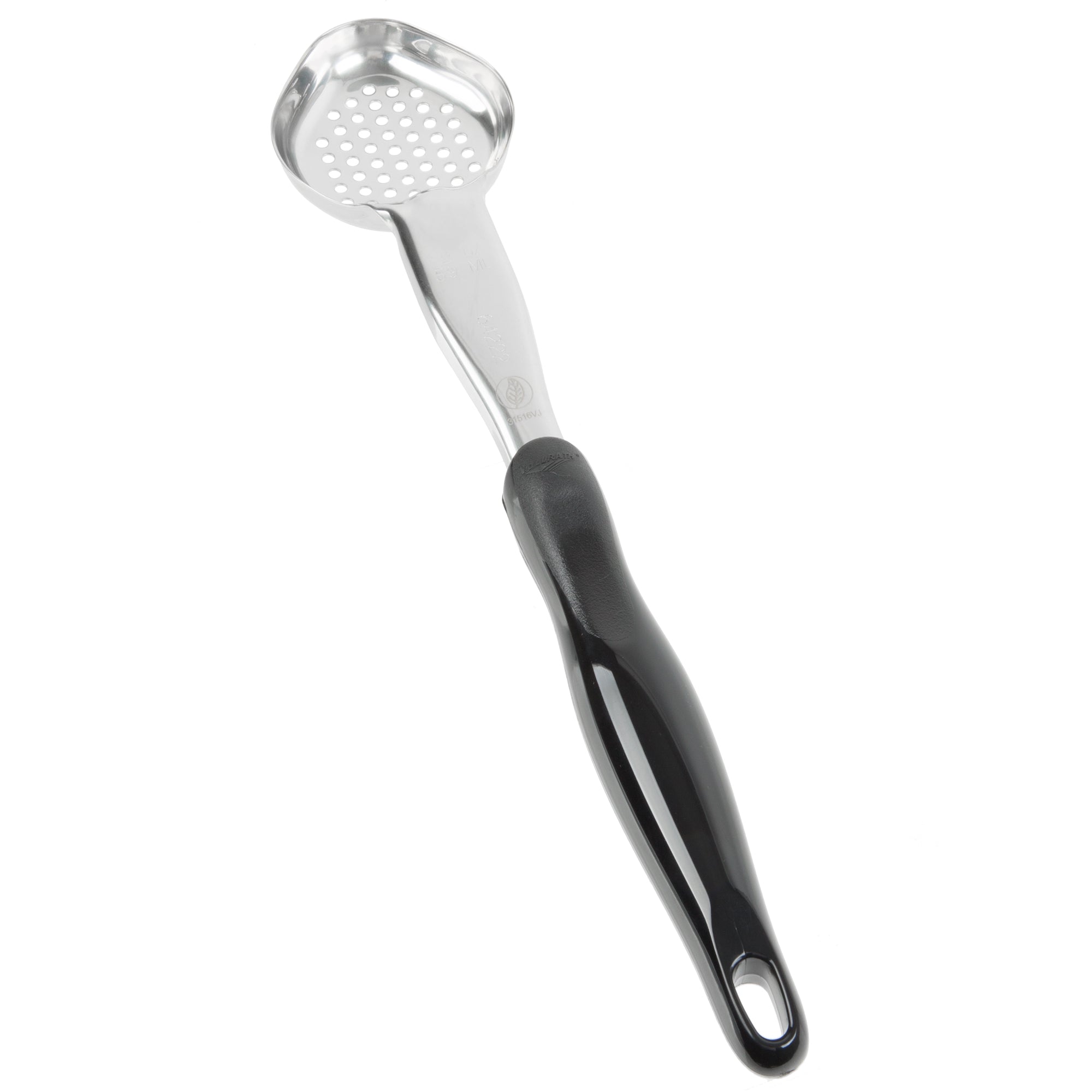 One Piece Heavy-Duty Spoodle® Utensil- Black Handle Oval Bowl