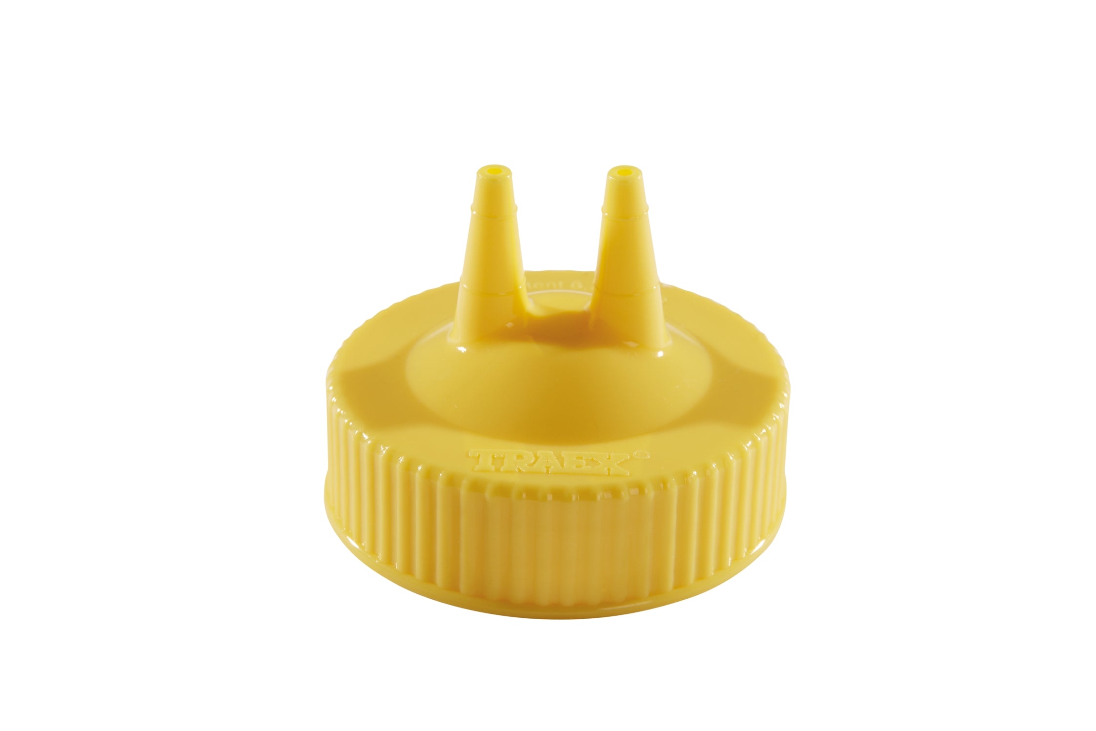 Traex® Squeeze Dispenser Replacement Cap wih Double Tip Opening in Yellow