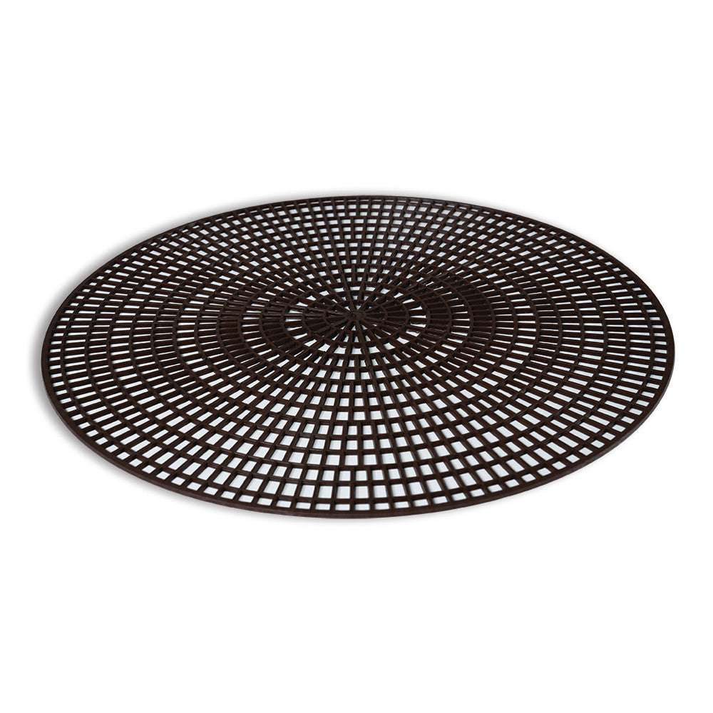 14 ½-Inch Round Antiskid Mat In Chocolate