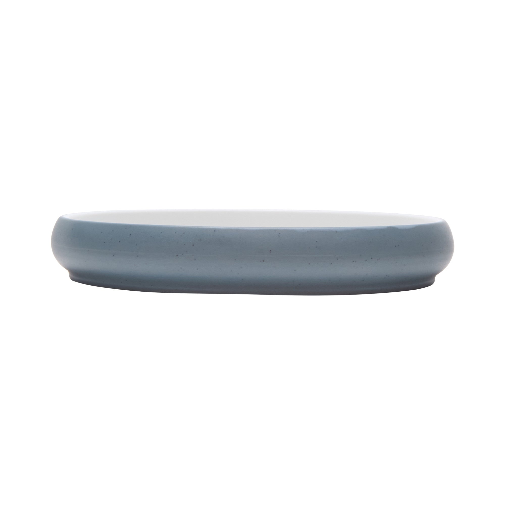 Cheforward Hatch 6.5" Round Melamine Plate, Touch of Honey/Bluejay