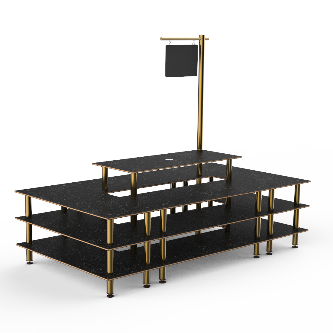 Square Market Station L 130.0" W 87.0" Modular