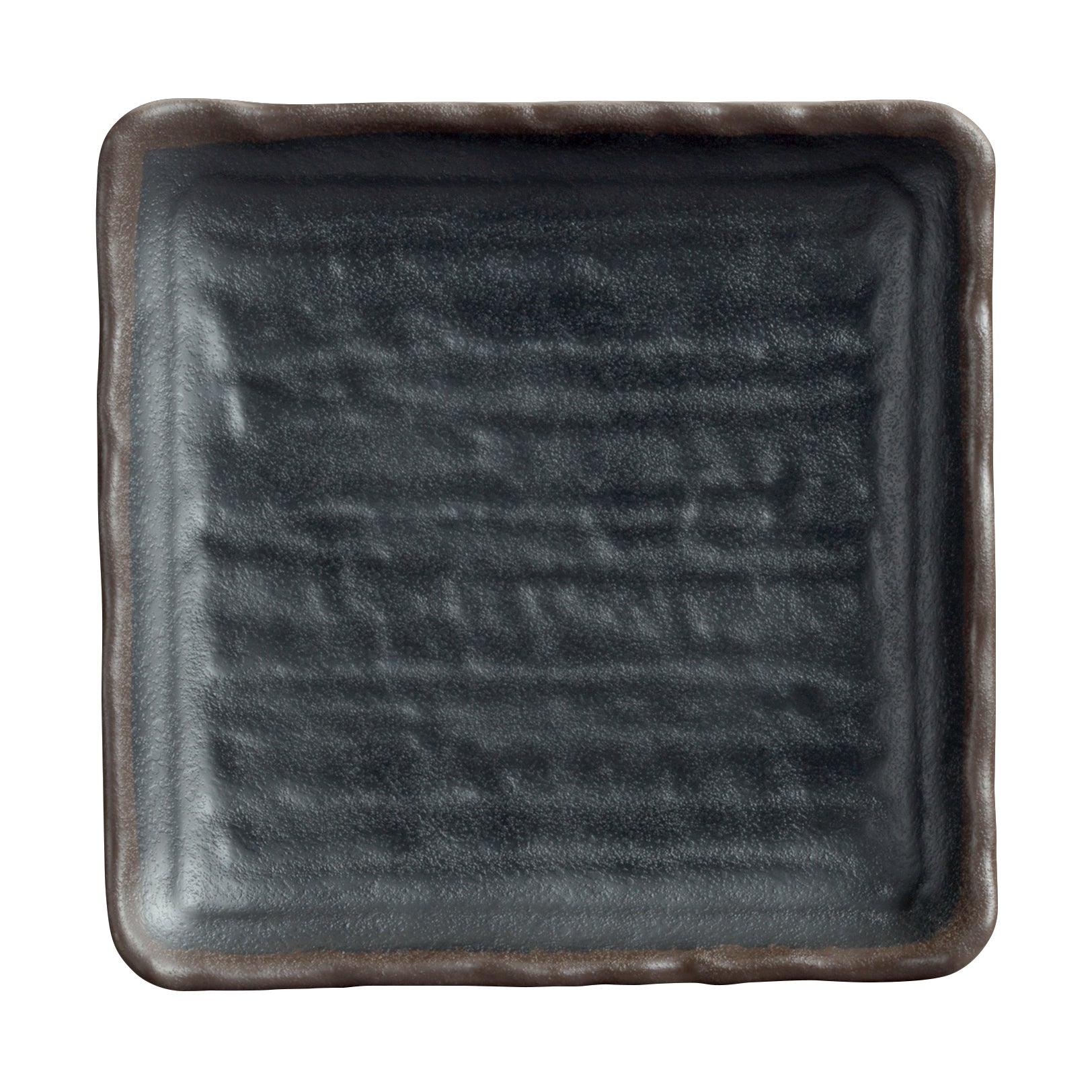 Square Plate L 7.0" W 7.0" Grey Stone