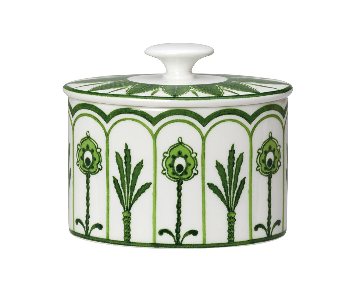 Oval Covered Sugar Lid Sultans Garden