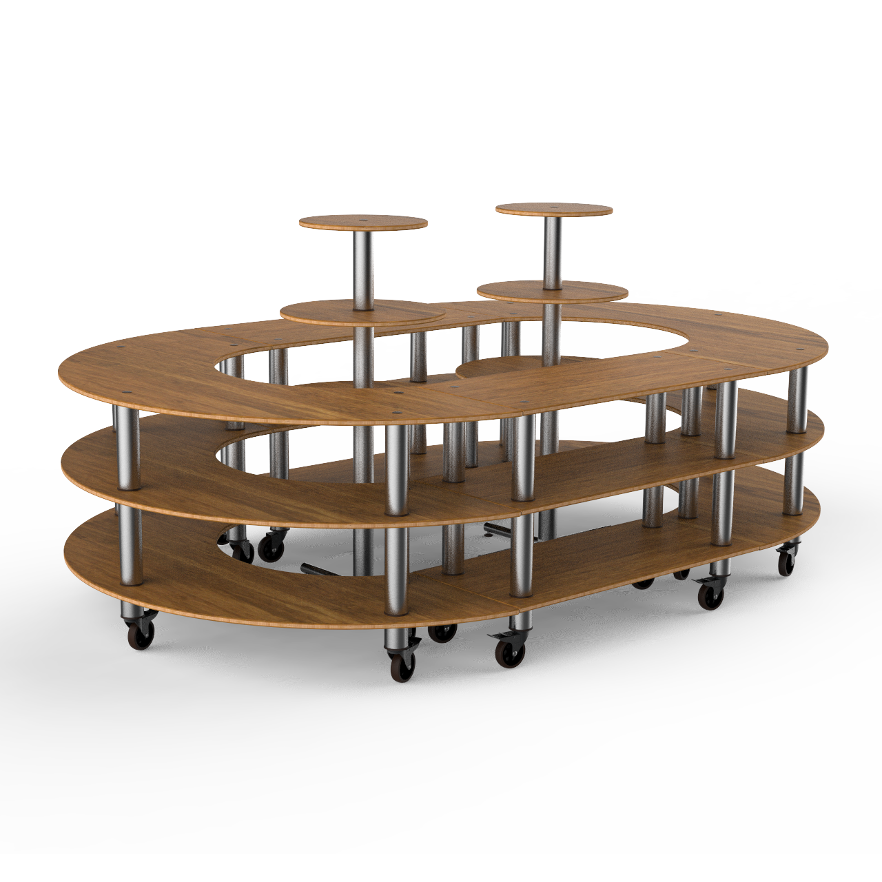 Closed Stadium Station L 129.0" W 81.5" Modular