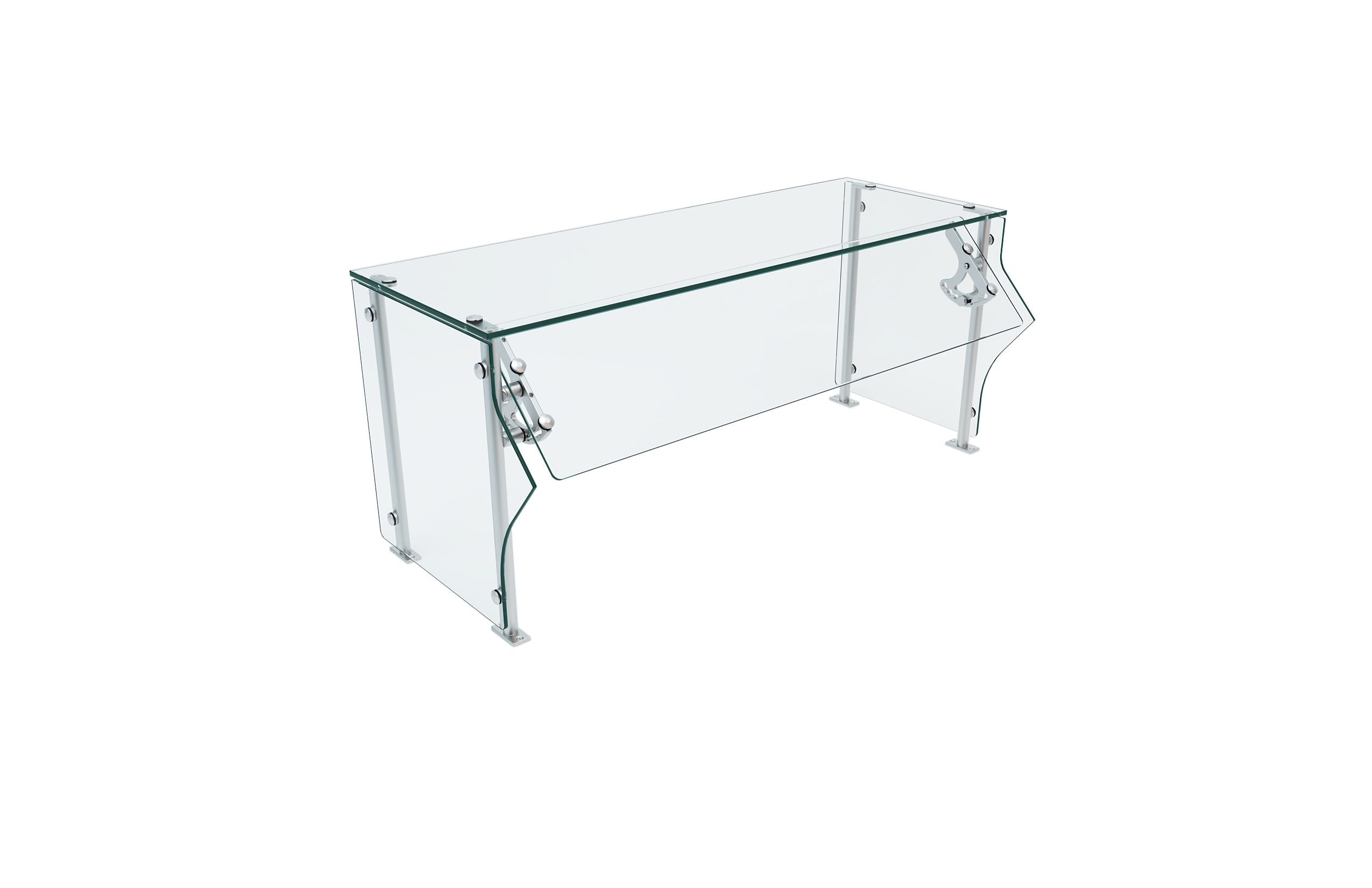 Versa-Gard 7-Position Adjustable Self- and Operator-Service Food Protector with Glass Shelf