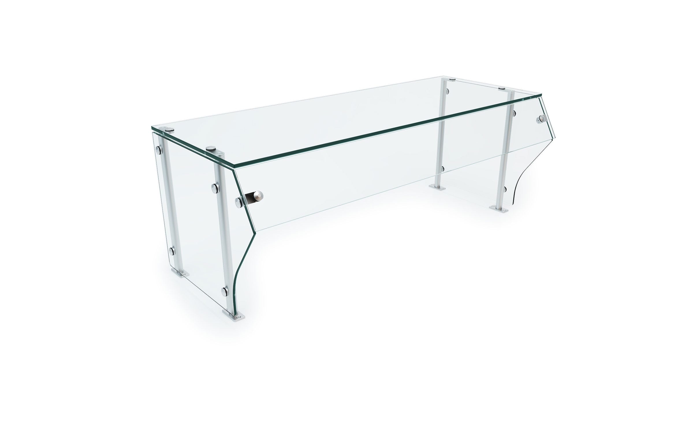 Versa-Gard Self-Service Food Protector with Angled Front Bumper Panel