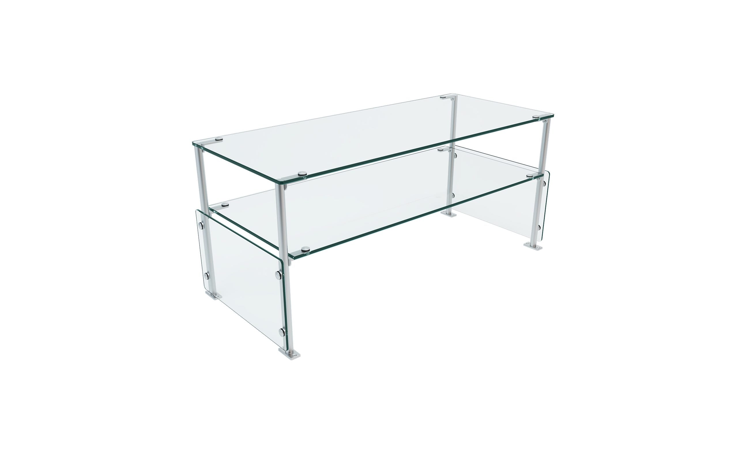 Versa-Gard 2-Tier Self-Service Food Protector Display with Open Shelves