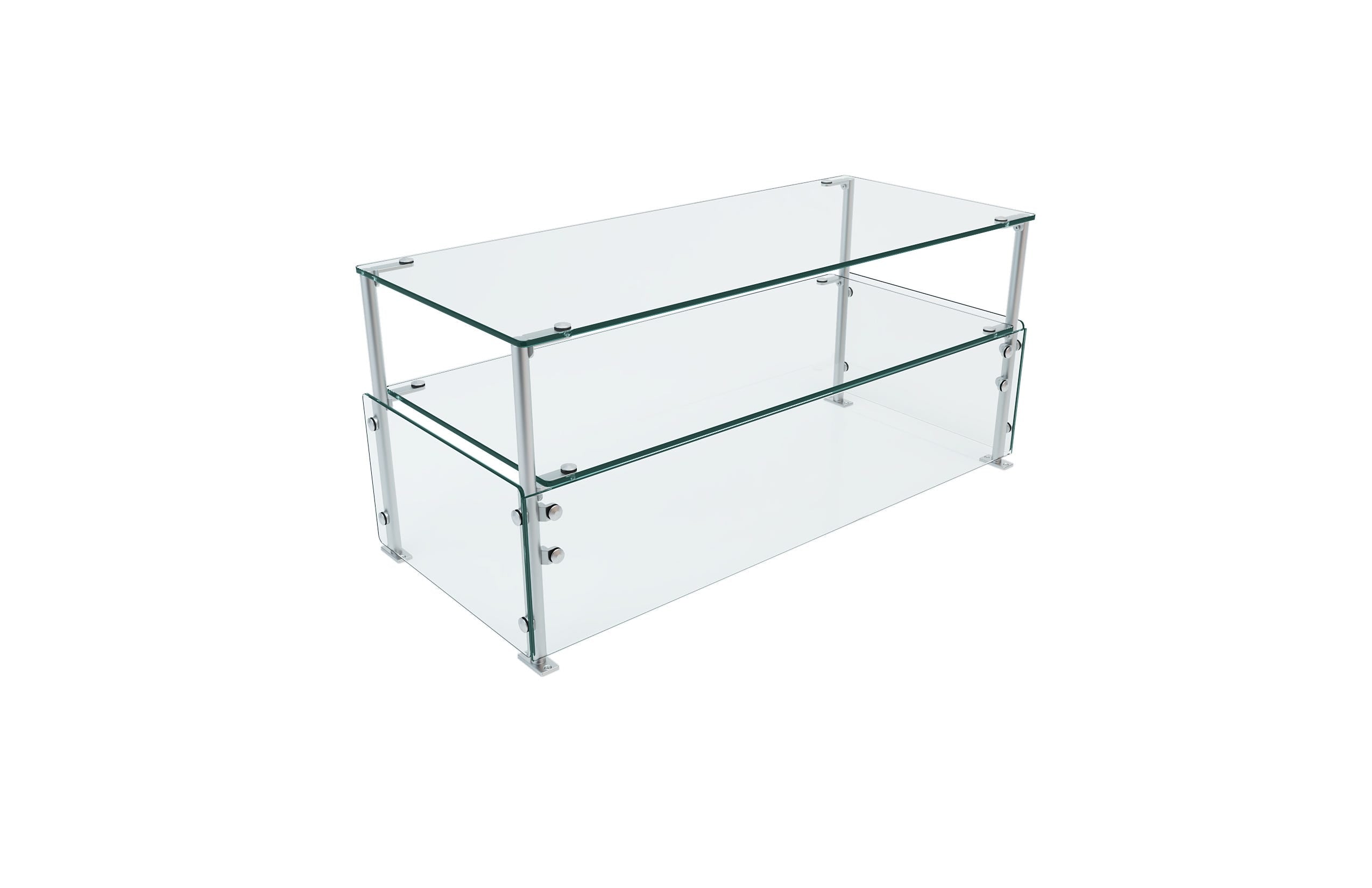 Versa-Gard 2-Tier Full-Service Food Protector Display with Enclosed Front