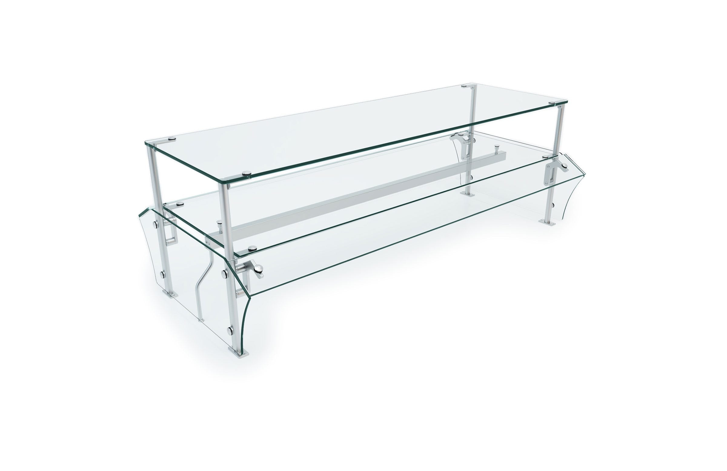 Versa-Gard 2-Tier Double-Sided Food Protector with Angled Lower Panels