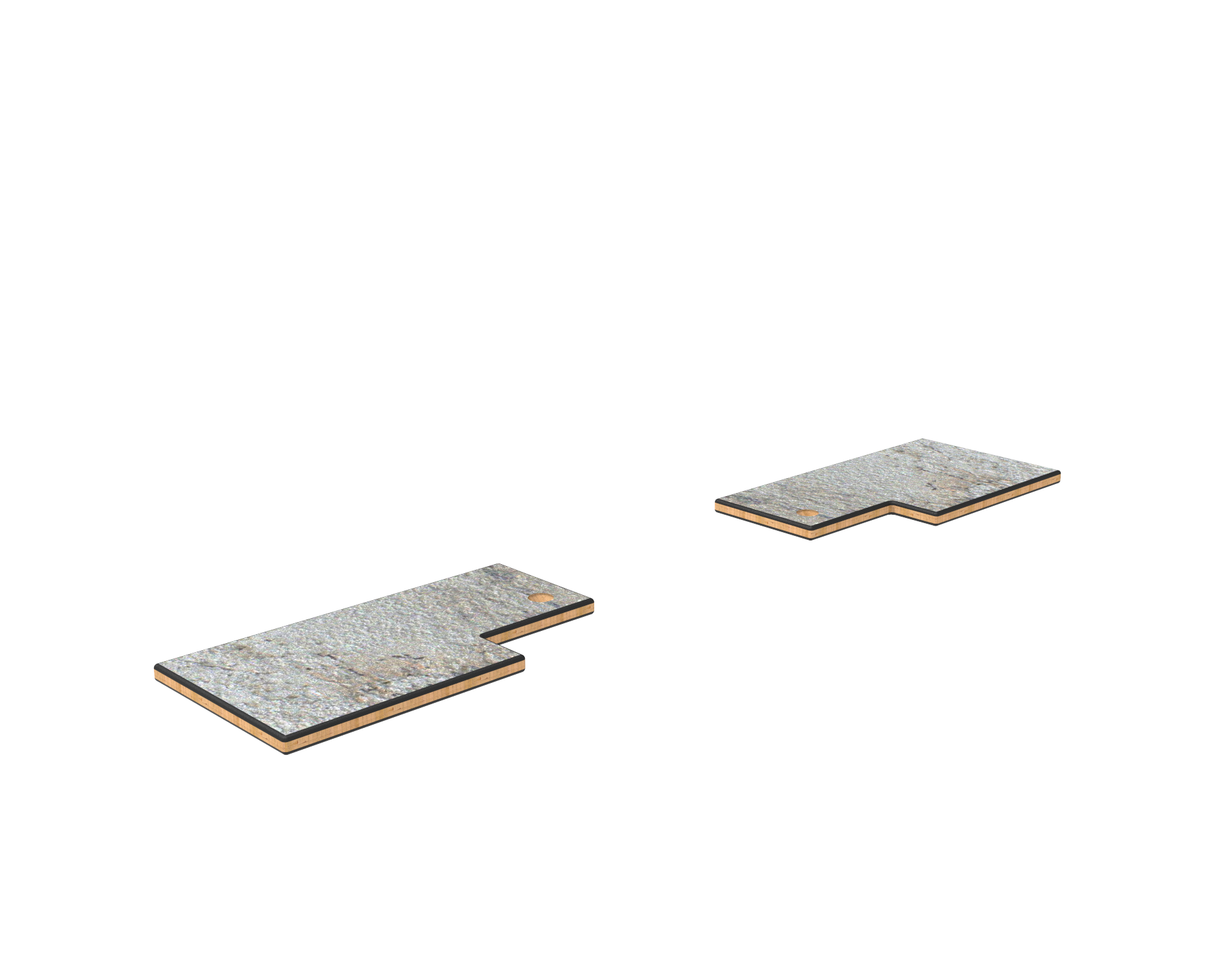 Side Serving Shelves L 71.0" W 29.5" Modular