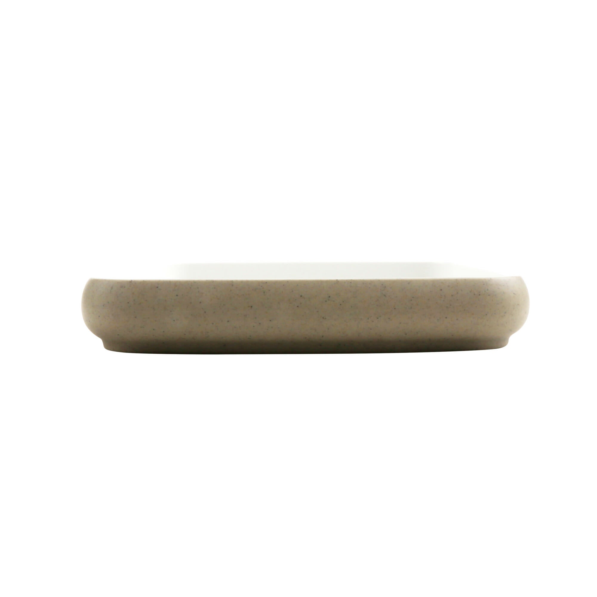 Cheforward Hatch 6.5" Square Melamine Plate, Touch of Honey/Sandstone