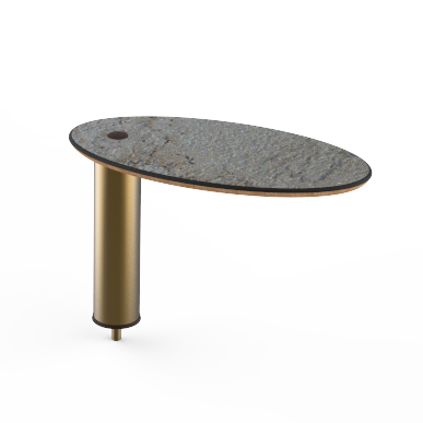 High Oval Display Shelf L 20.0" W 10.0" Modular
