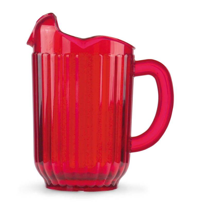 60-ounce Traex® Tuffex plastic beverage pitcher in ruby red