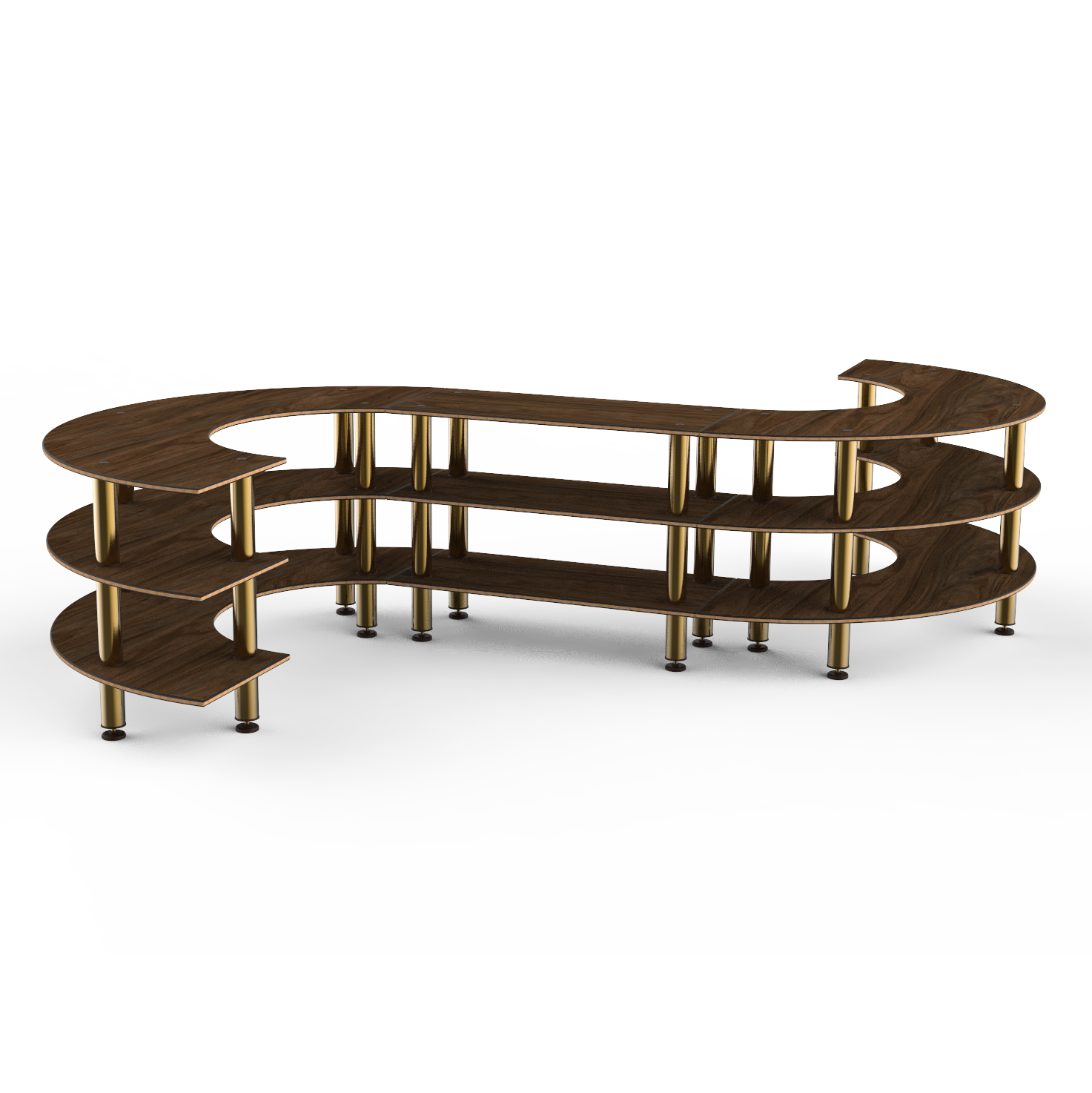 Medium S Buffet Station L 129.0" W 141.0" Modular