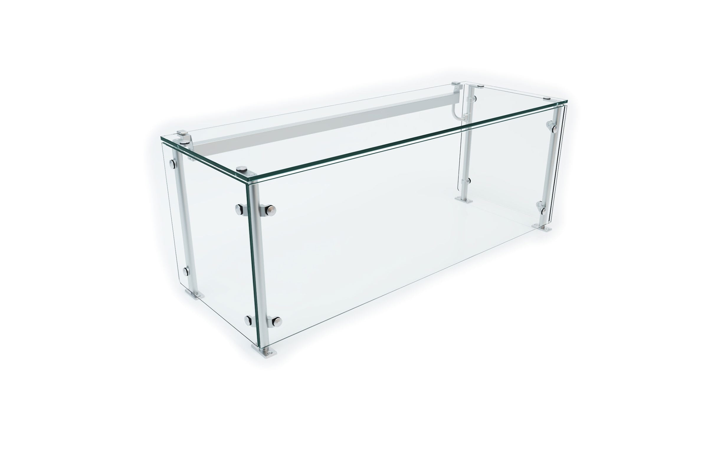 Versa-Gard Full-Service Food Protector Display with Shelf and End Panels