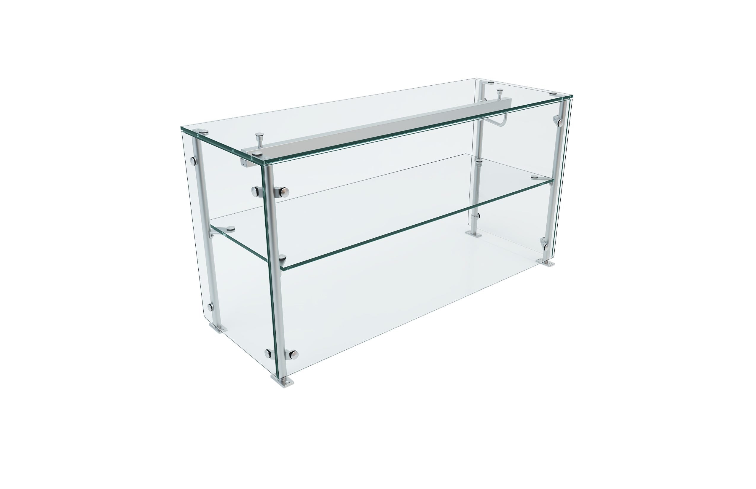 Versa-Gard 2-Tier Full-Service Food Protector Display with Intermediate Shelf