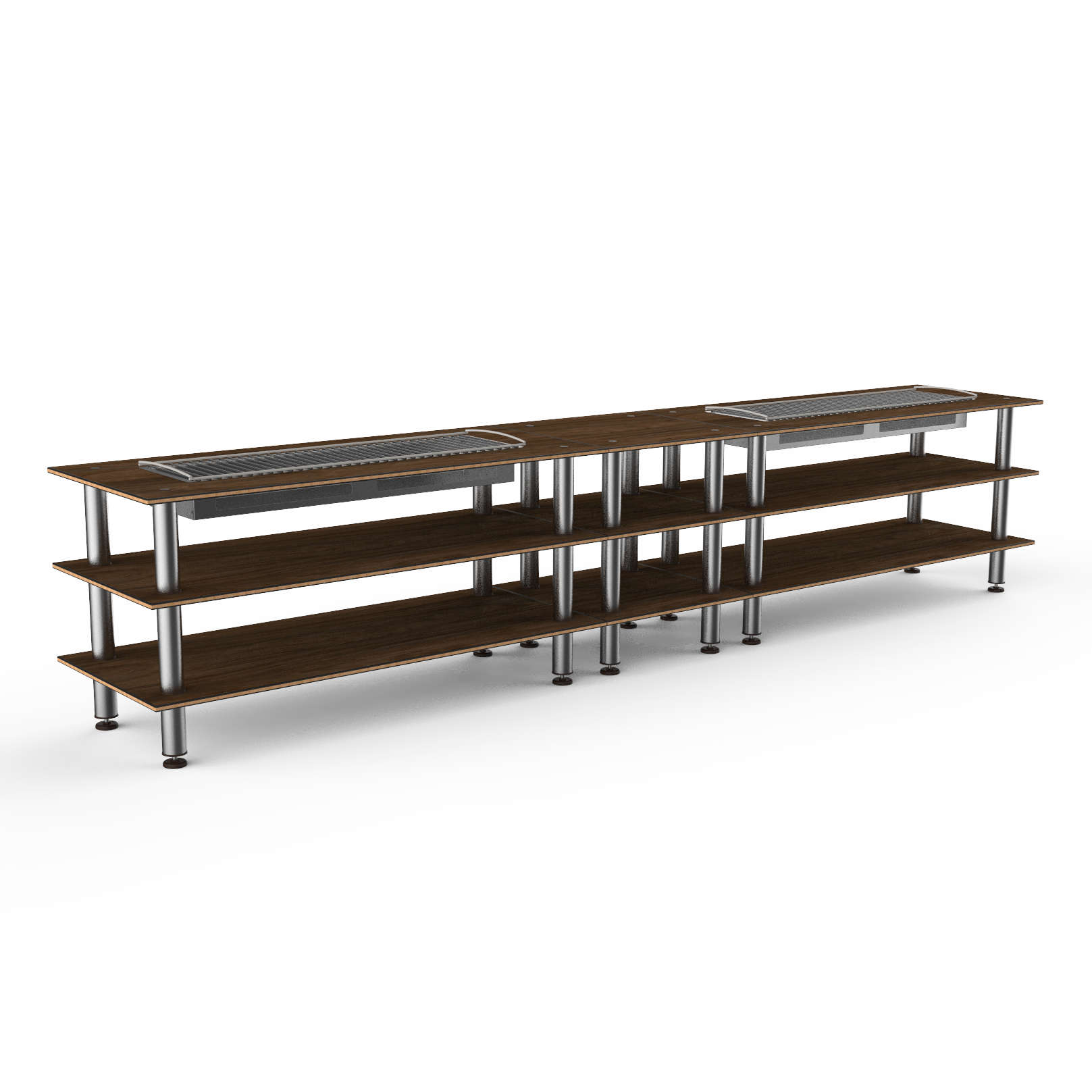 Double Heat Buffet Table L 171.5" W 29.5" Modular