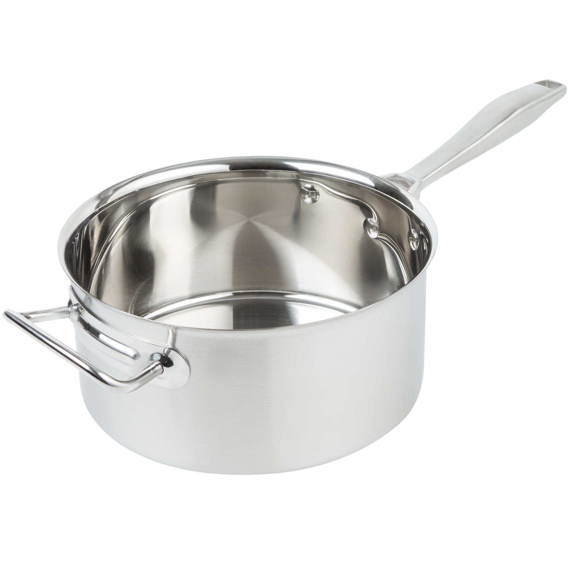 4 ¼-quart Intrigue® stainless steel saucepan with helper handle