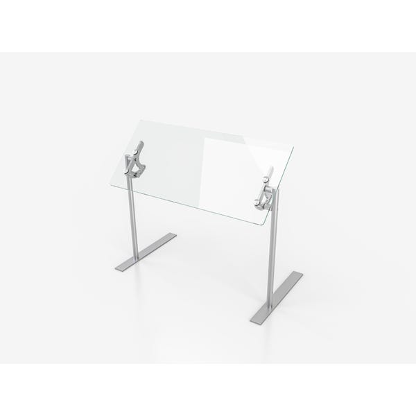 Versa-Gard FreeStyle Portable Self-Service Glass Food Shield, 36" x 28"