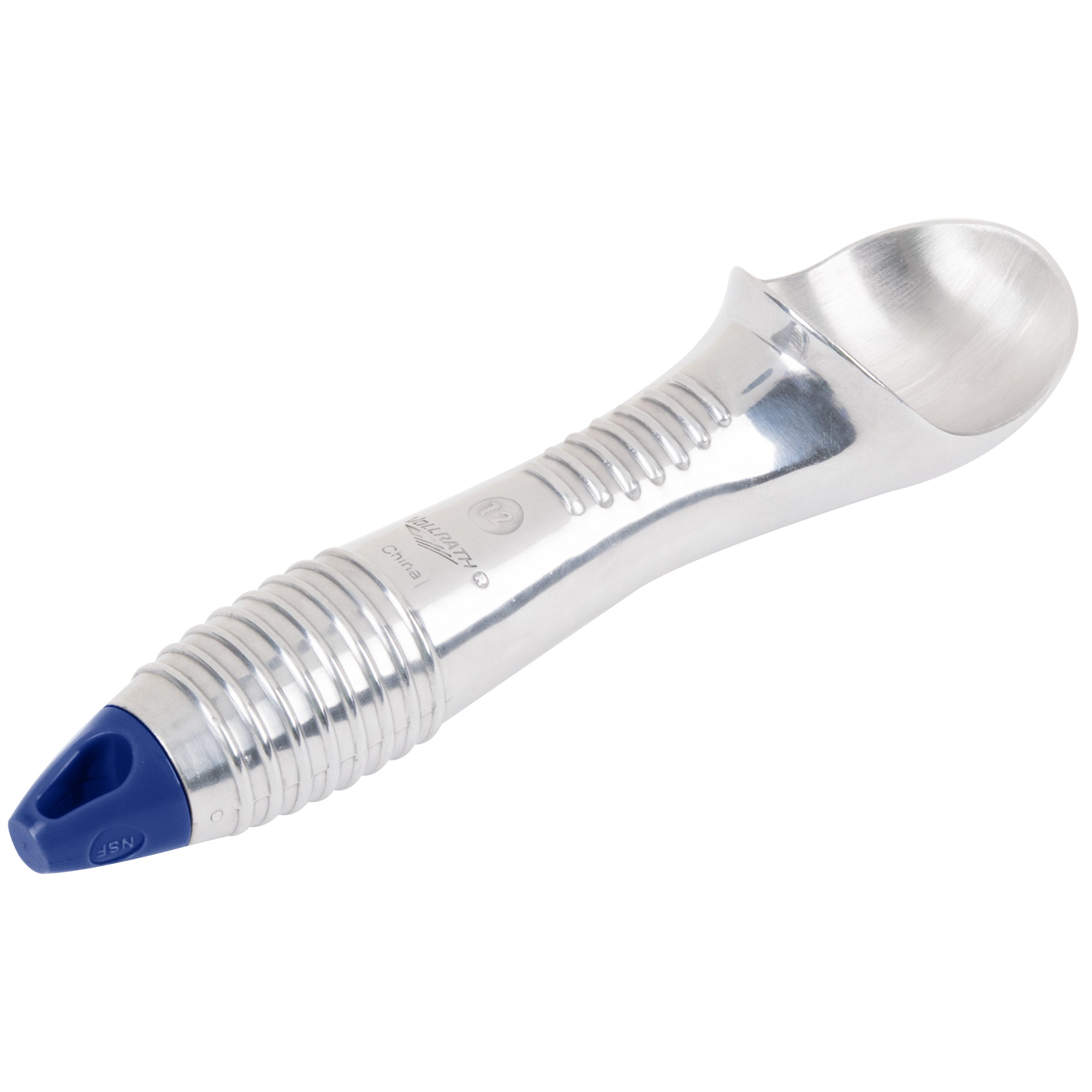 3-ounce aluminum ice cream scoop in blue 