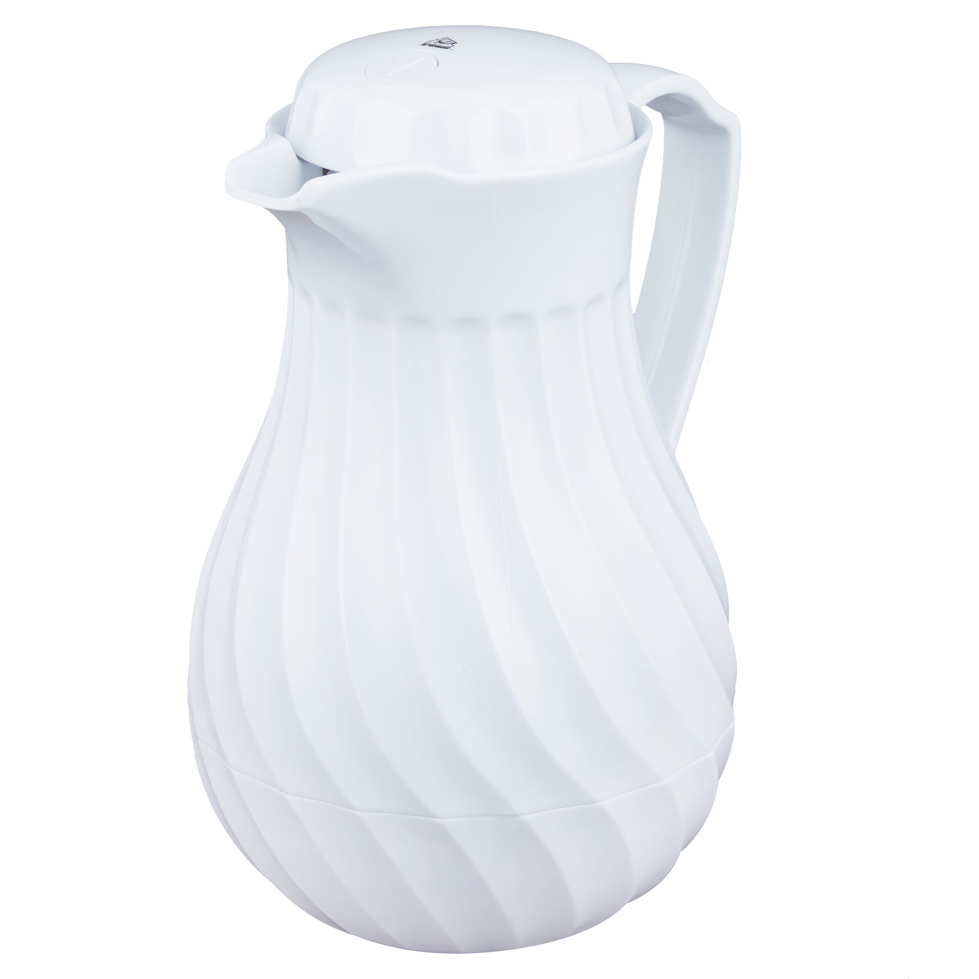 42-ounce Tilt & Pour® Swirlserve® hot-n-cold insulated beverage server in white