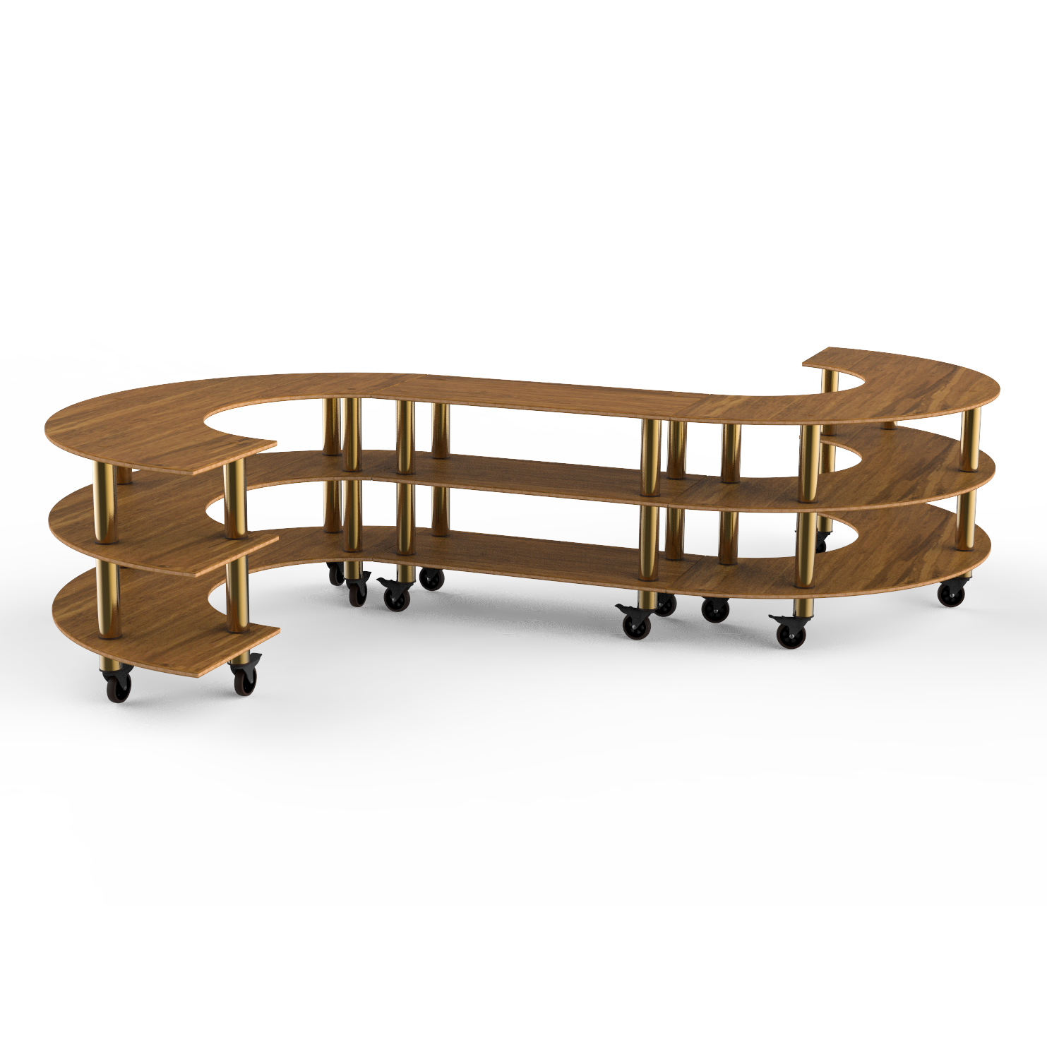 Medium S Buffet Station L 129.0" W 141.0" Modular
