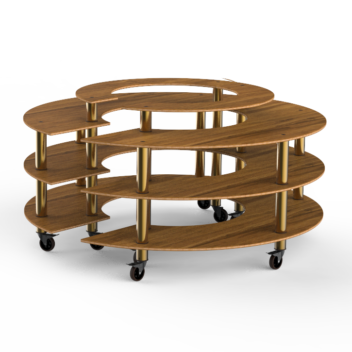 Round Market Station L 81.5" W 81.5" Modular