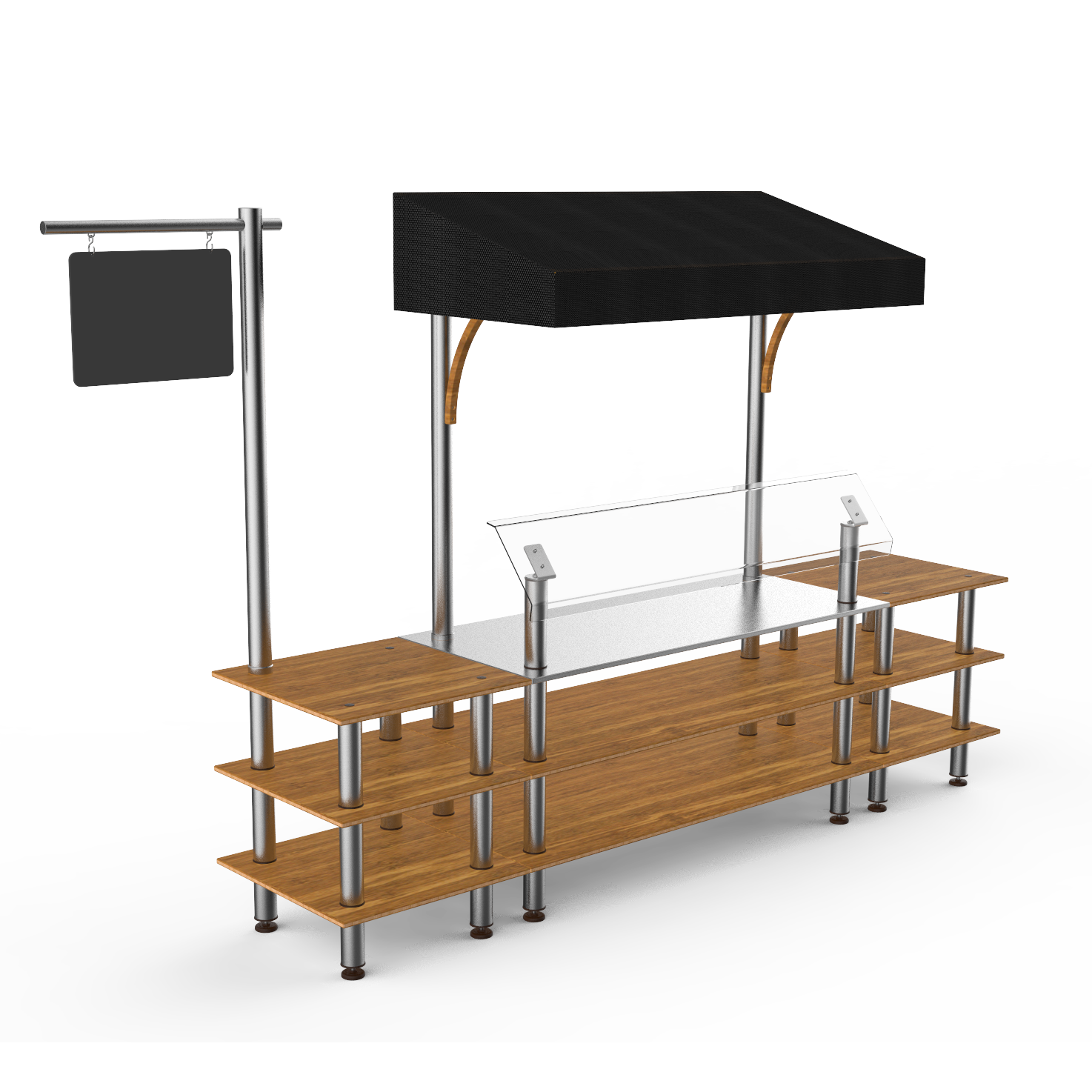 Classic Canopy Station L 130.0" W 33.0" Modular