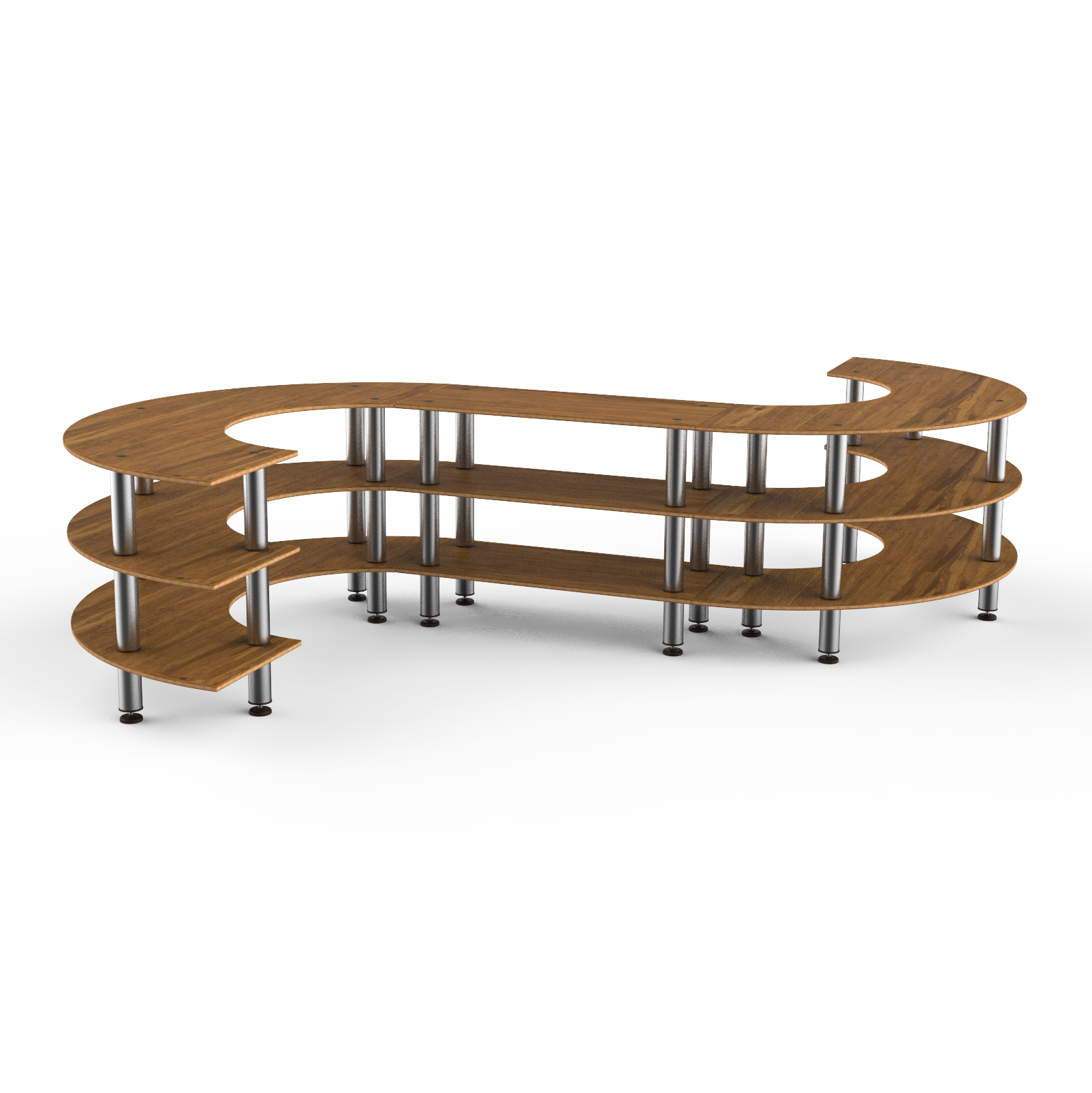Medium S Buffet Station L 129.0" W 141.0" Modular