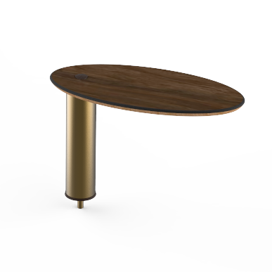 Large Oval High Display Shelf L 20.0" W 10.0" Modular