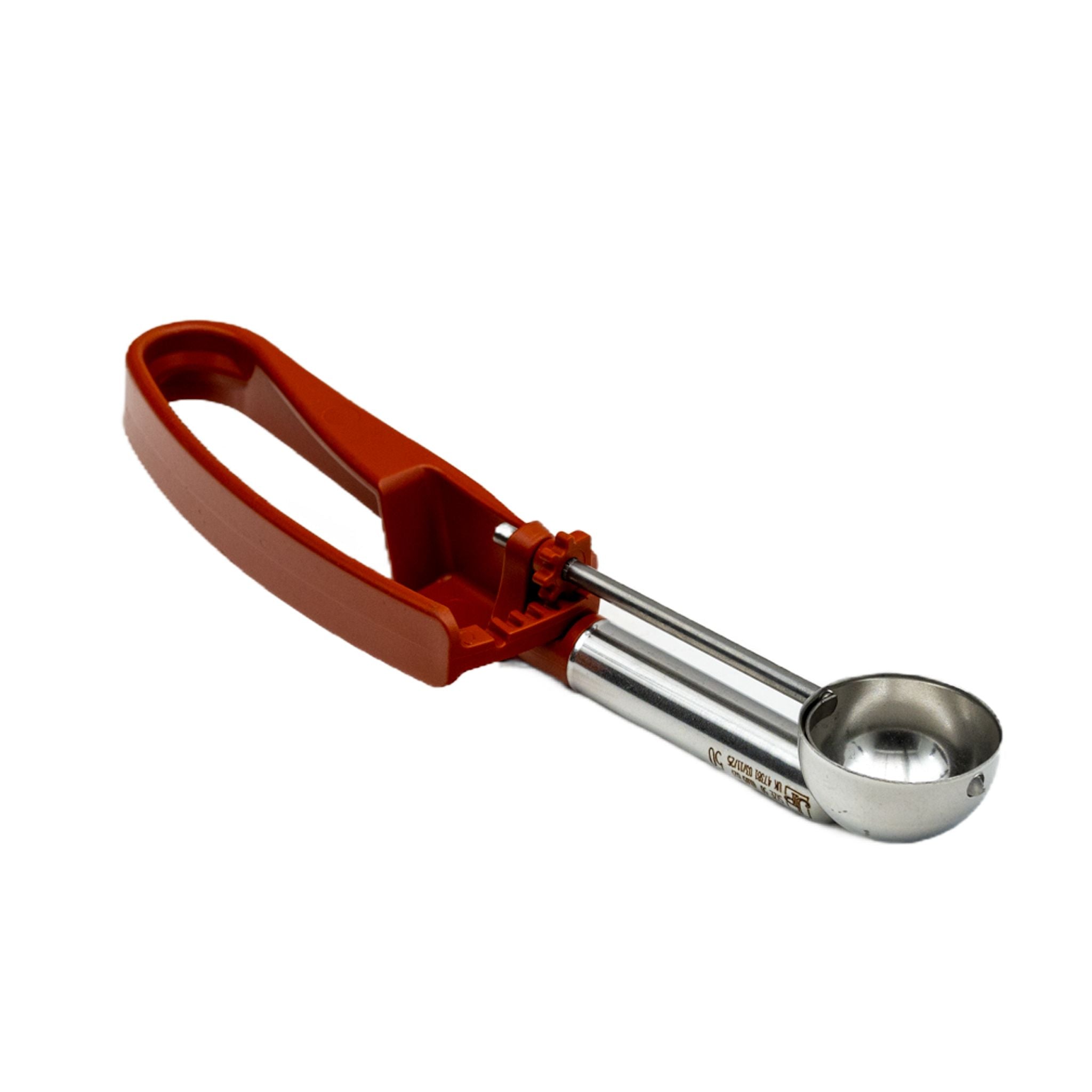0.65 oz. Extended-Length Disher with Terracotta Squeeze Handle